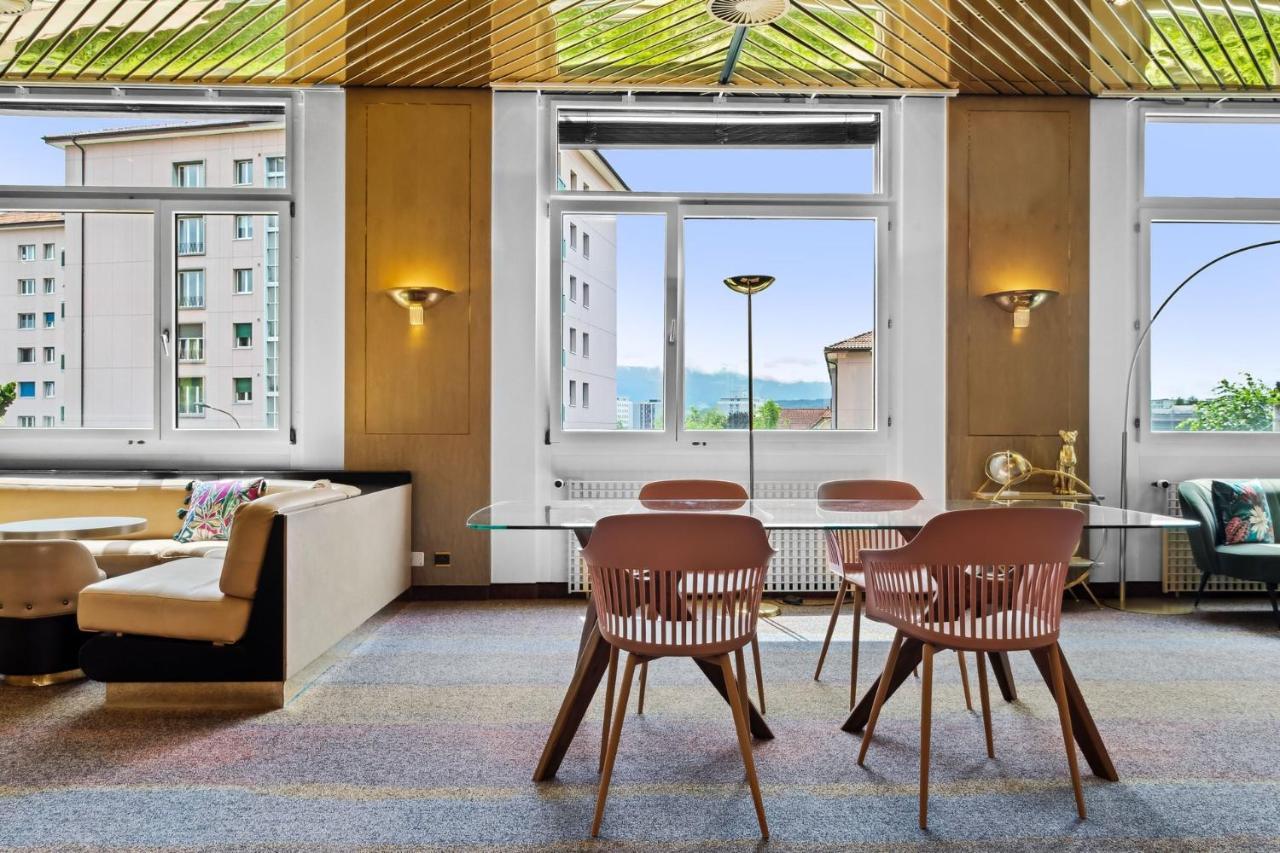 Becozy Au Parc Retro Edition Self-Check-In Rooms & Studios Fribourg Exteriér fotografie
