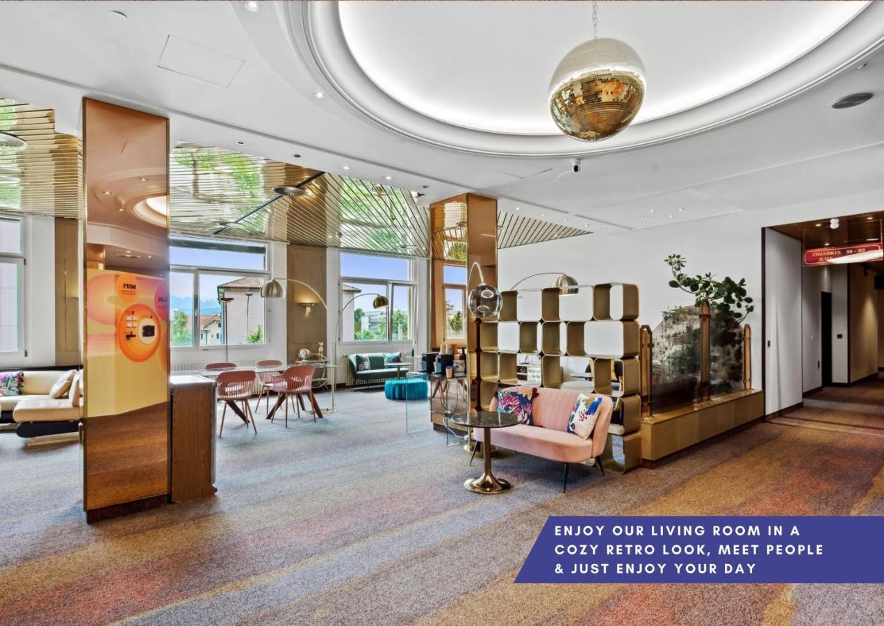 Becozy Au Parc Retro Edition Self-Check-In Rooms & Studios Fribourg Exteriér fotografie