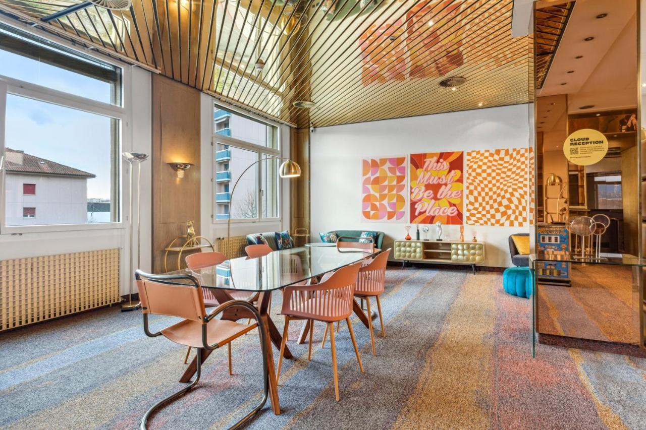 Becozy Au Parc Retro Edition Self-Check-In Rooms & Studios Fribourg Exteriér fotografie